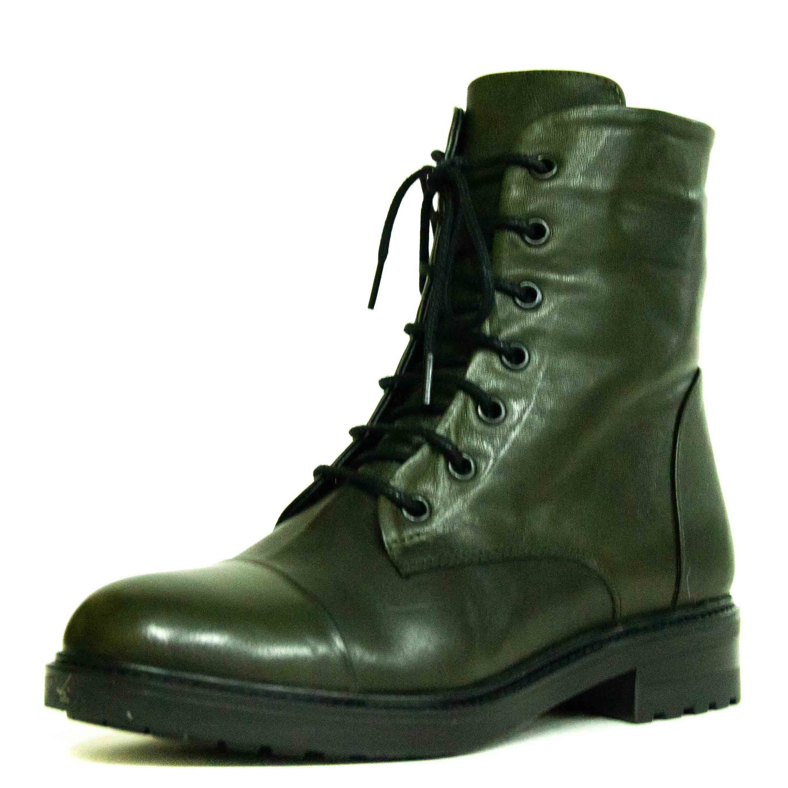 Ботинки женские Shoes Market 433-706-89 зеленые 37 RU