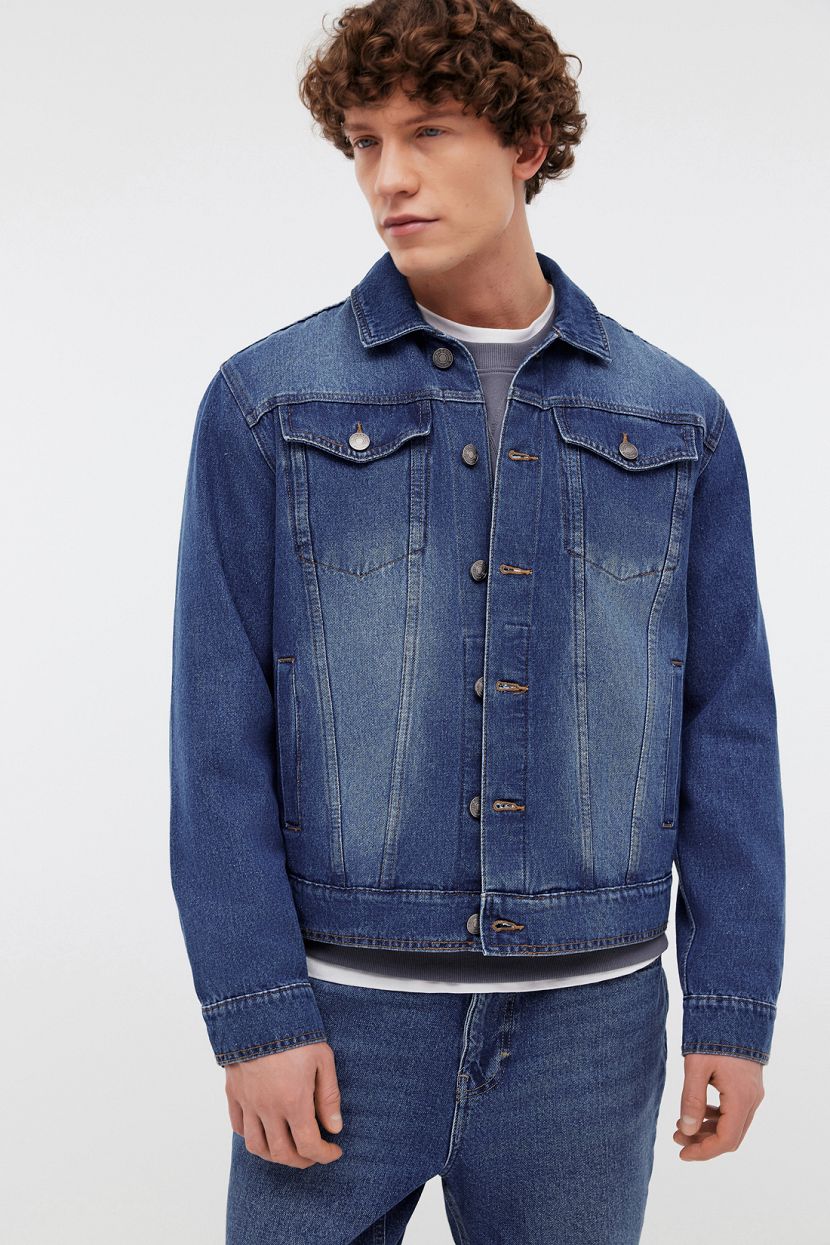 Джинсовая куртка мужская Baon B6024025 синяя L