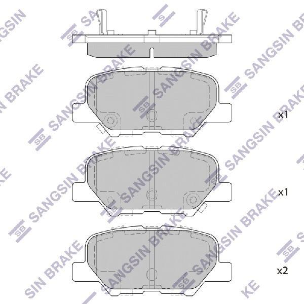 

Колодки задние MAZDA 6 (GJ/GL) 12-, MITSUBISHI ASX 10-, OUTLANDER III 12- SP1731