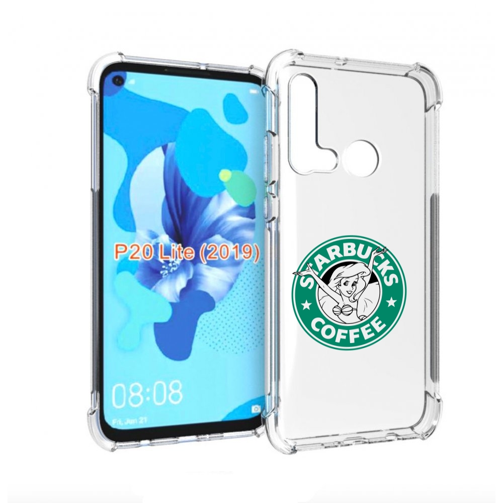 

Чехол бампер MyPads старбакс-кофее для Huawei P20 Lite (2019), Прозрачный, Tocco