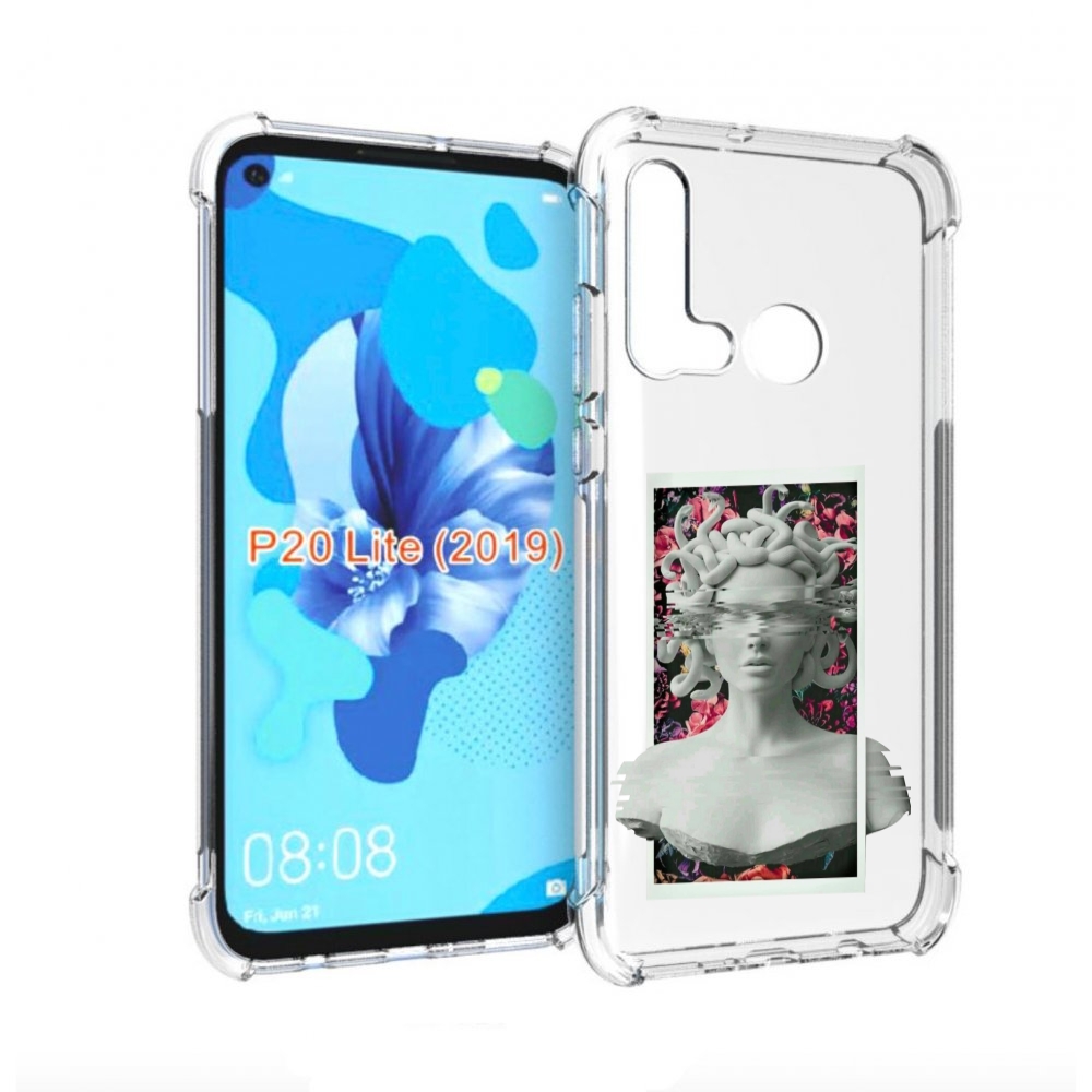 

Чехол бампер MyPads статуя-медузы для Huawei P20 Lite (2019), Прозрачный, Tocco