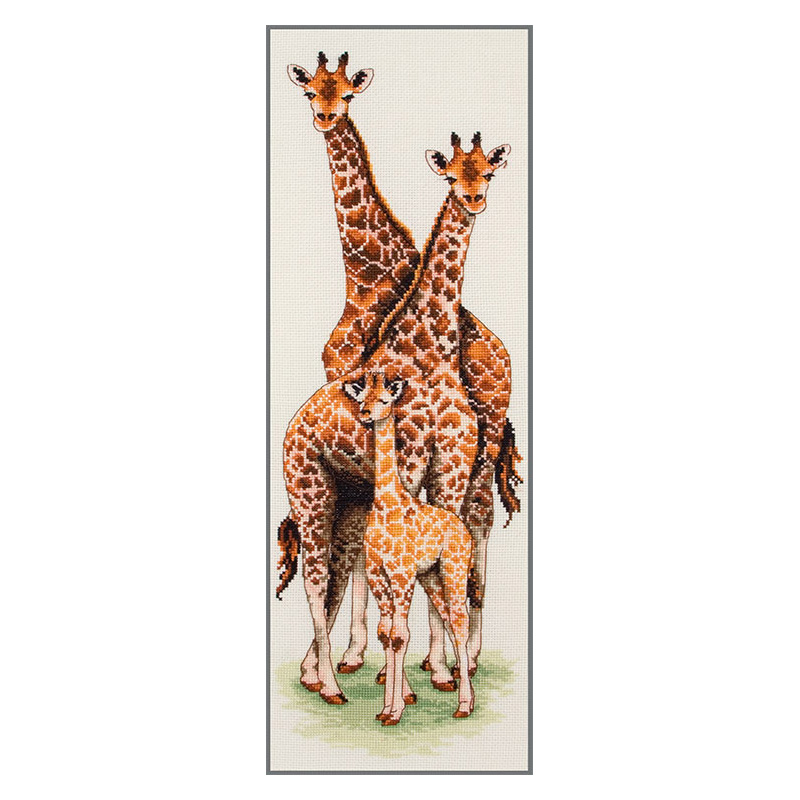 

Набор для вышивания Anchor Giraffe Family 47х14 см арт.PCE740, _Наборы для вышивки