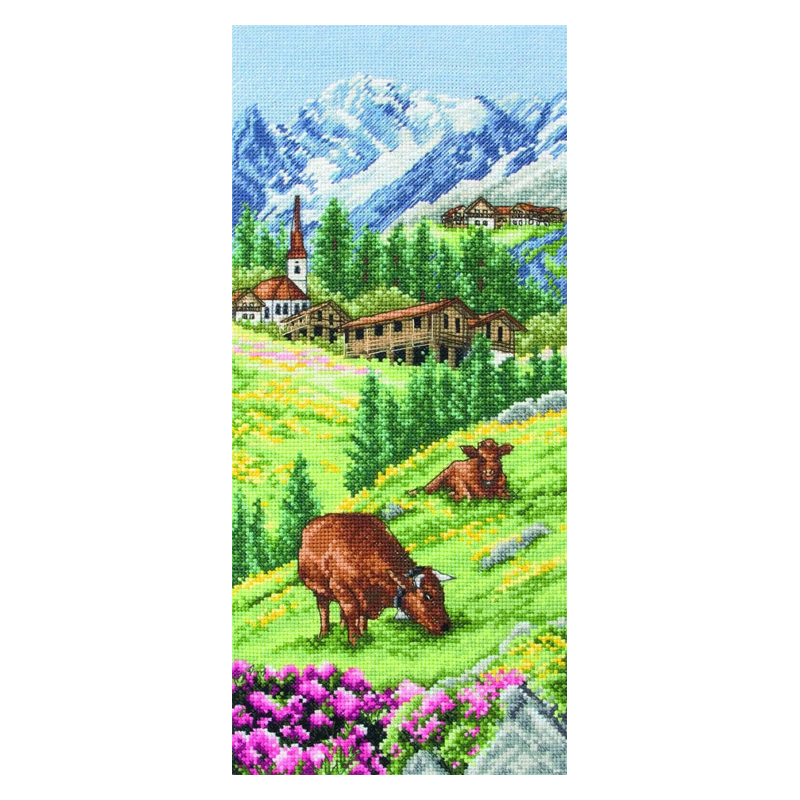 

Набор для вышивания Anchor Swiss Alpine Landscape 32х14 см арт.PCE0811, _Наборы для вышивки