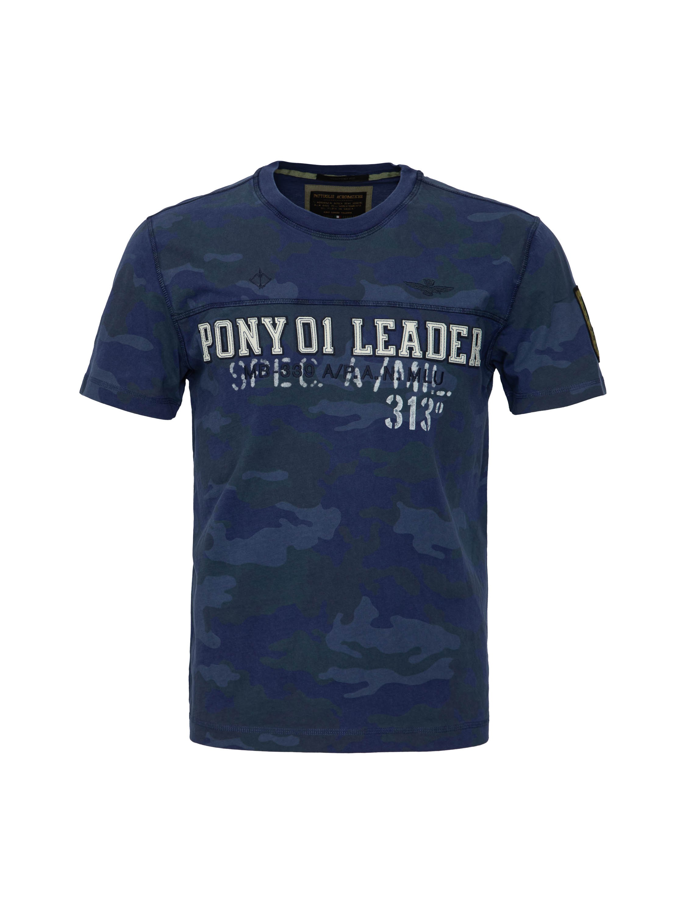 

Футболка мужская Aeronautica Militare TS2061J587 синяя 48 RU, Синий, TS2061J587