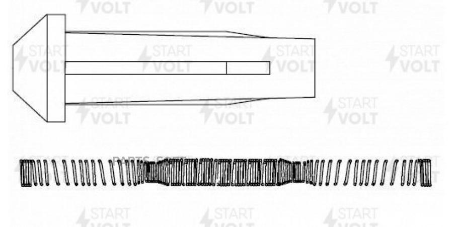 Наконечник катушки зажигания для а/м Ford/Mazda/Volvo 1.8i/2.0i/2.3i (STC 1080)