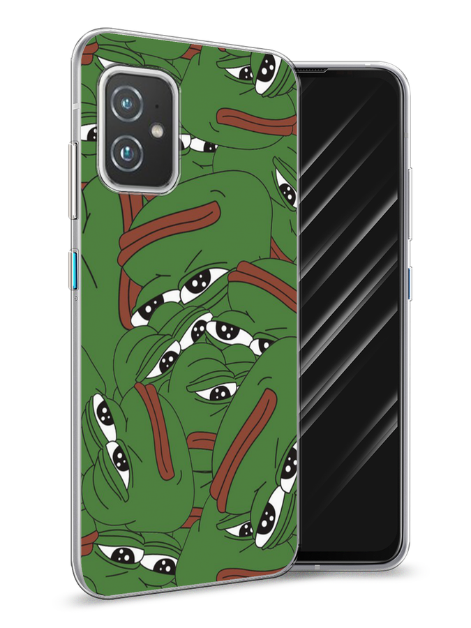 

Чехол Awog на Asus ZenFone 8 "Печальный frog", Зеленый;белый, 44450-9