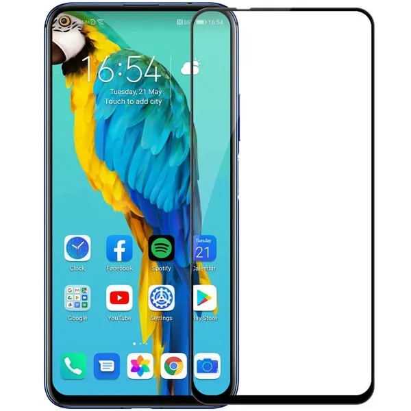 

Защитное стекло для Huawei P40 Lite/Honor 9C Full Glue Black, Защитное стекло Honor 9C