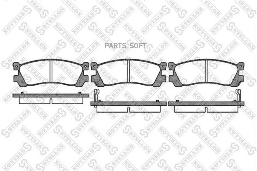 Тормозные колодки Stellox 410002SX