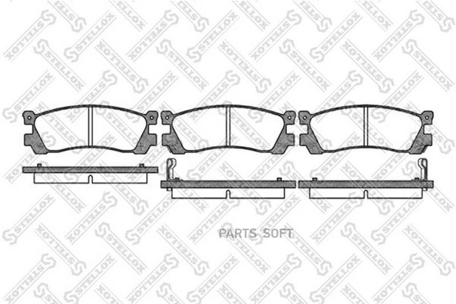 

Тормозные колодки Stellox 410012SX