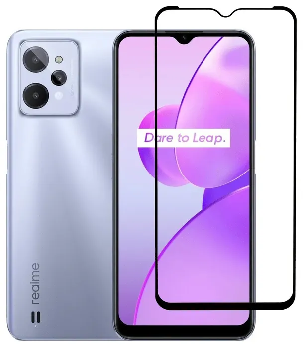 

Защитное стекло для Realme C31/C11 (2021) Full Glue Black, Защитное стекло для Realme C11