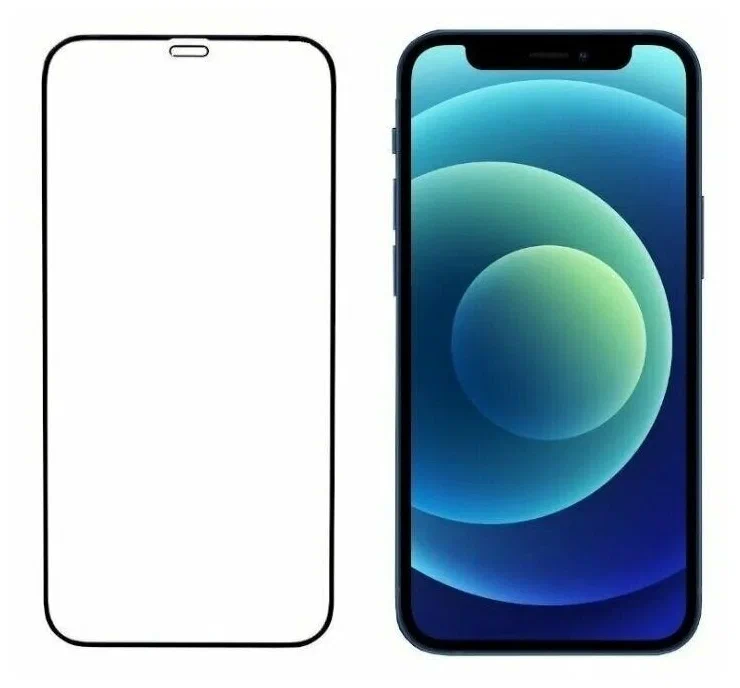 

Защитное стекло для iPhone 12 Pro Max 3D Black, Защитная стекло iPhone 12 6.7 3D Back