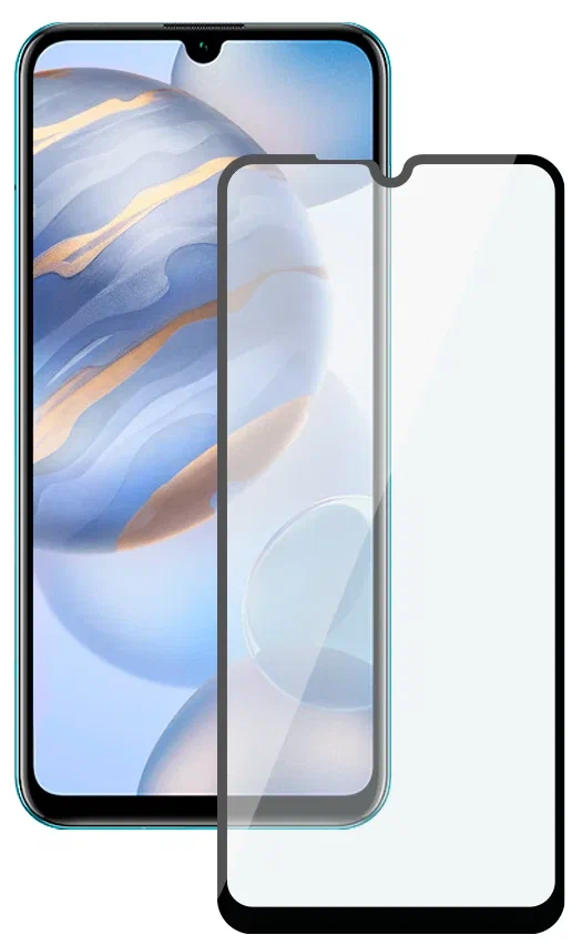 

Защитное стекло для Honor 30i 3D Black, Защитное стекло для Honor 30i