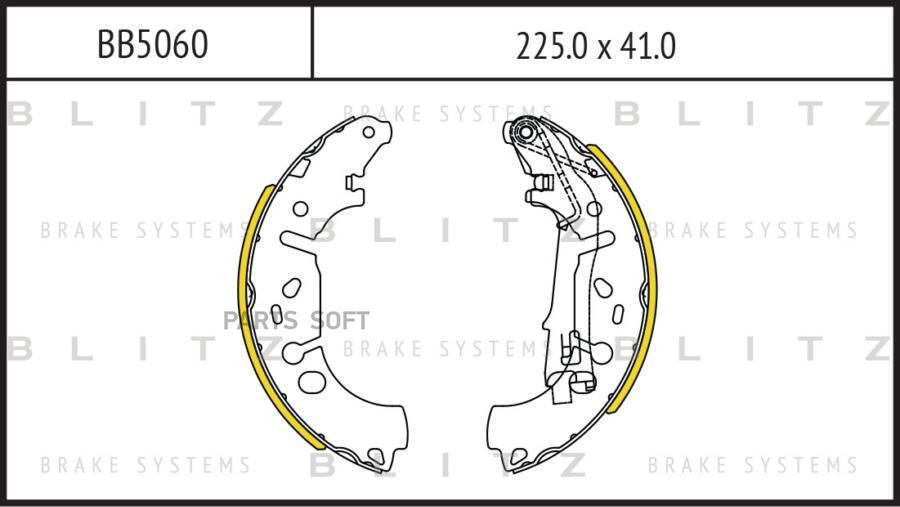 

Тормозные колодки Blitz BB5060