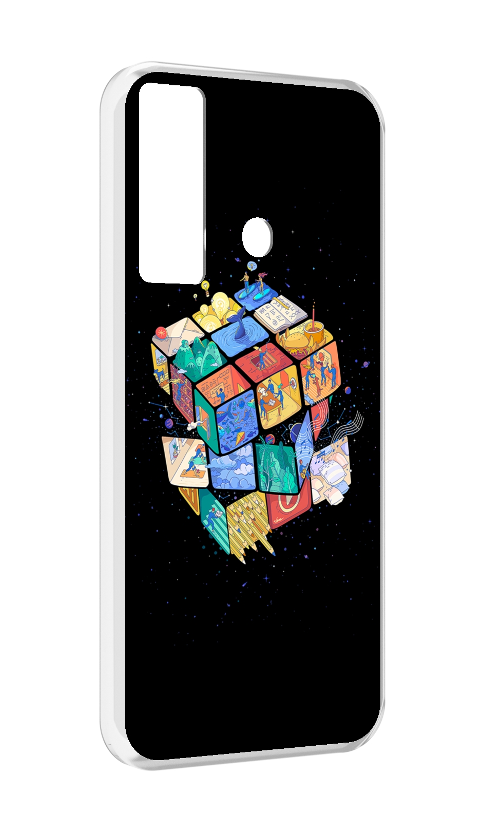 

Чехол MyPads Кубик-Рубика для Tecno Camon 17, Прозрачный, Tocco