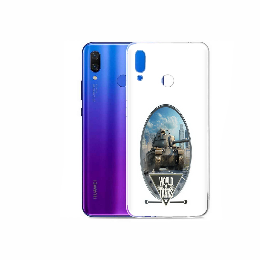 

Чехол MyPads Tocco для Honor Play игра с танками, Прозрачный, Tocco