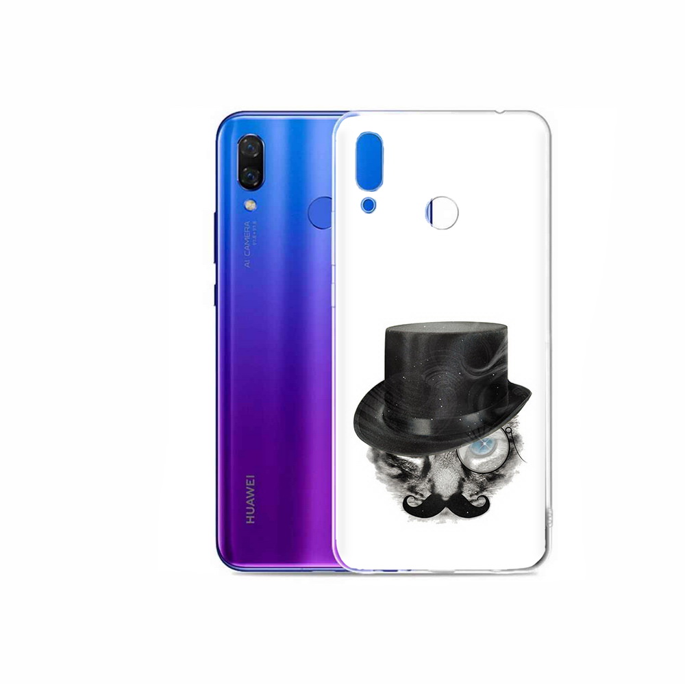 

Чехол MyPads Tocco для Honor Play интелегентный кот, Прозрачный, Tocco