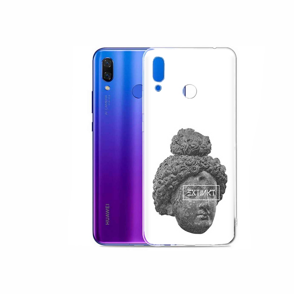 

Чехол MyPads Tocco для Honor Play каменное лицо девушки, Прозрачный, Tocco