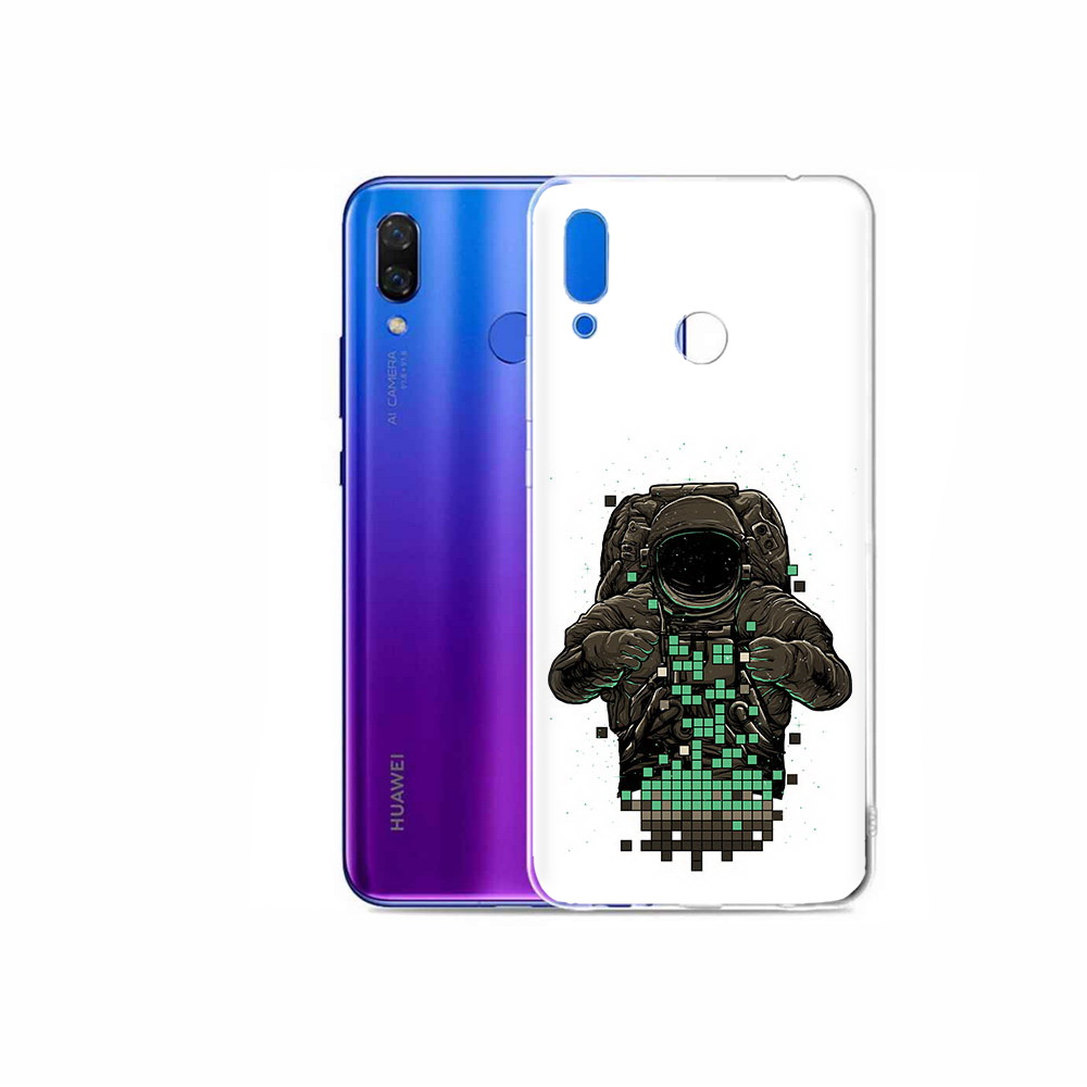

Чехол MyPads Tocco для Honor Play космонавт с пикселями, Прозрачный, Tocco