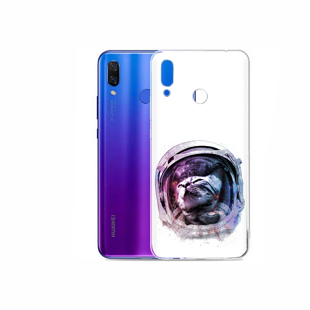 

Чехол MyPads Tocco для Honor Play кот в шлеме, Прозрачный, Tocco