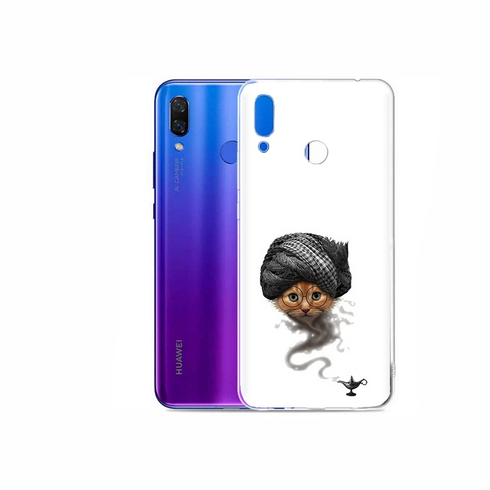 

Чехол MyPads Tocco для Honor Play кот джин, Прозрачный, Tocco