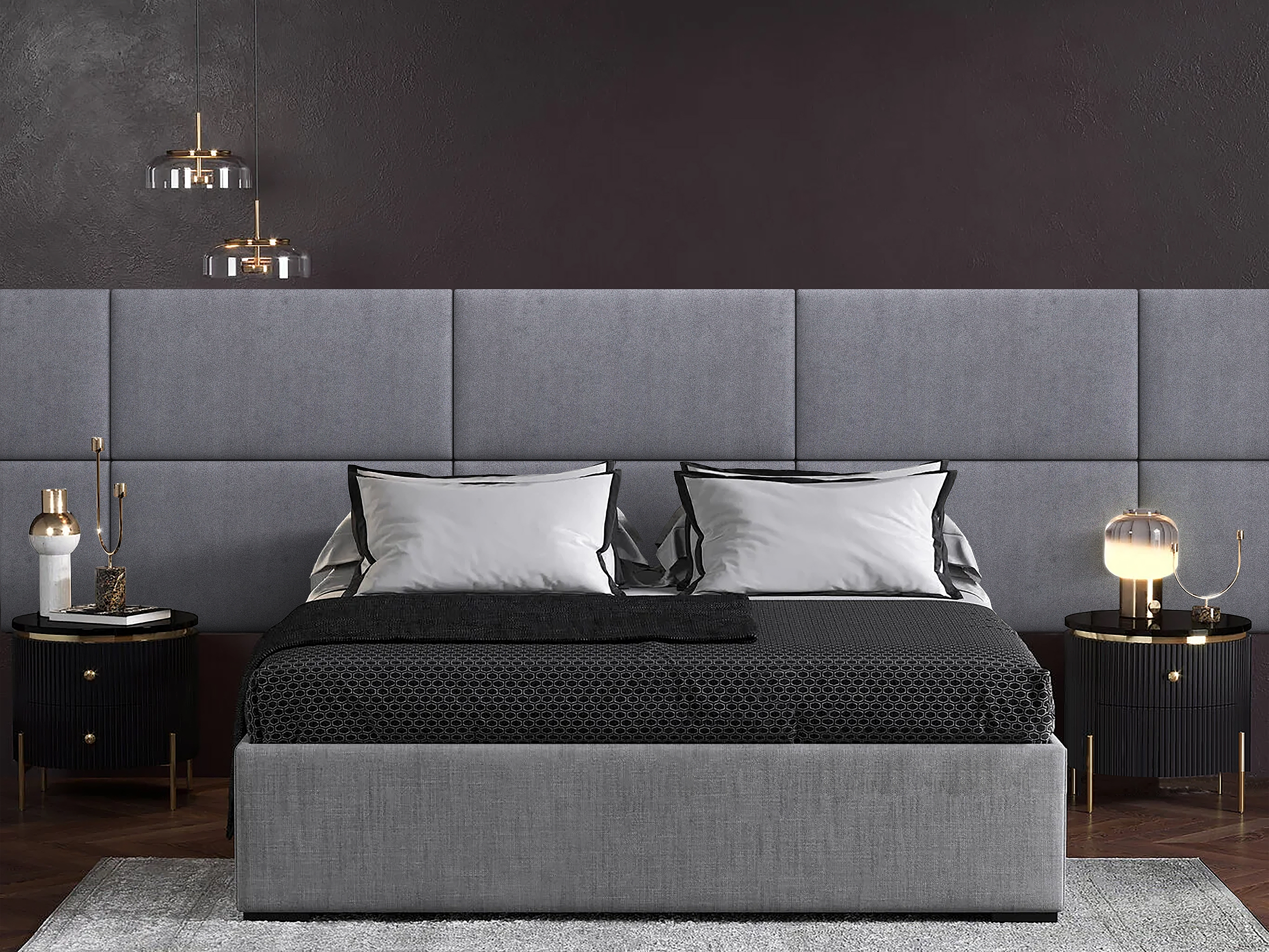 

Панель кровати Alcantara Gray 50х100 см 1 шт., Серый