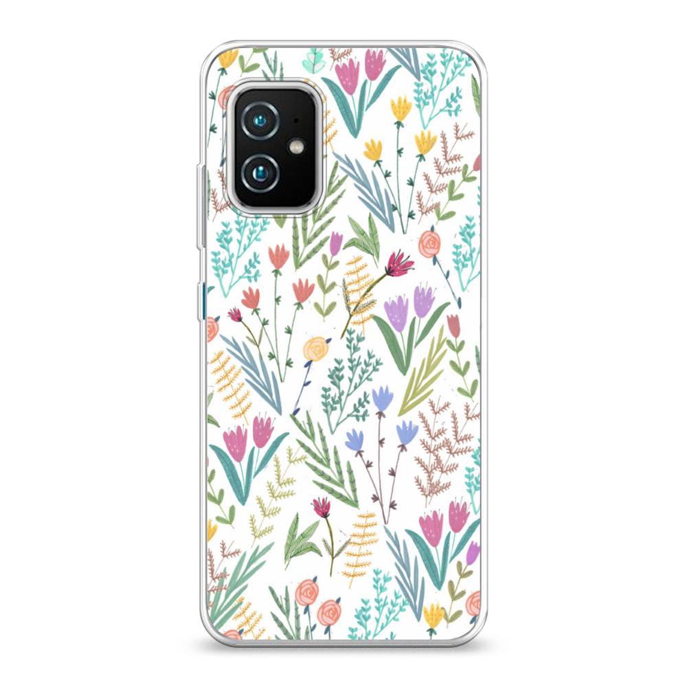 фото Чехол awog "полевые цветы рисунок" для asus zenfone 8