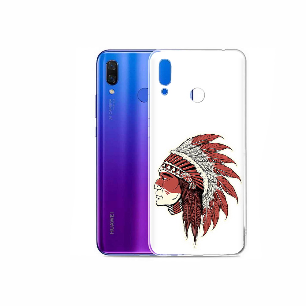

Чехол MyPads Tocco для Honor Play красный индеец, Прозрачный, Tocco