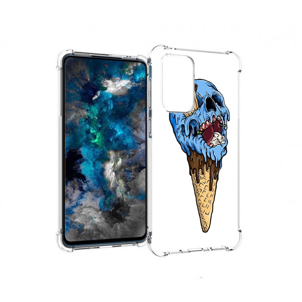 

Чехол MyPads Tocco для Samsung Galaxy A33 5G мороженное череп, Прозрачный, Tocco