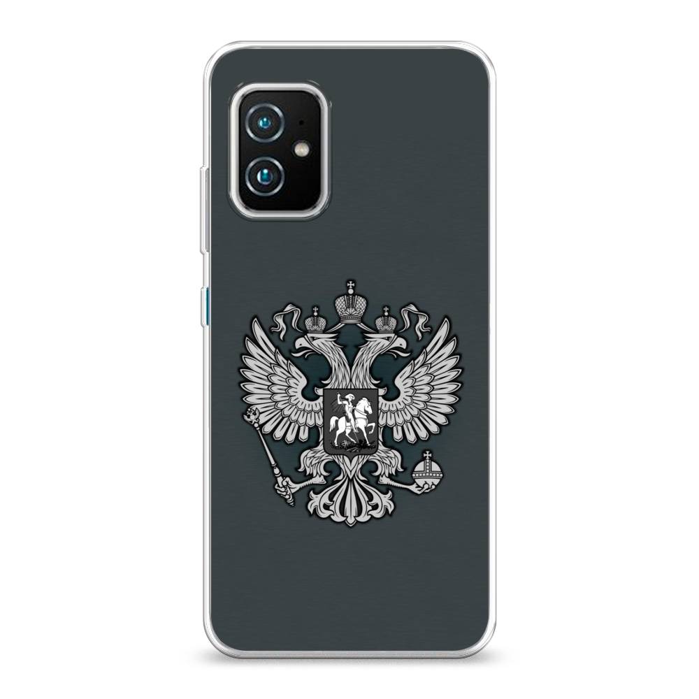 фото Чехол awog "герб россии серый" для asus zenfone 8