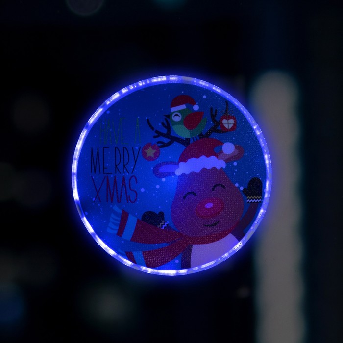 

Световое панно Luazon Lighting На липучке олень Р00011586 разноцветный/RGB, На липучке олень