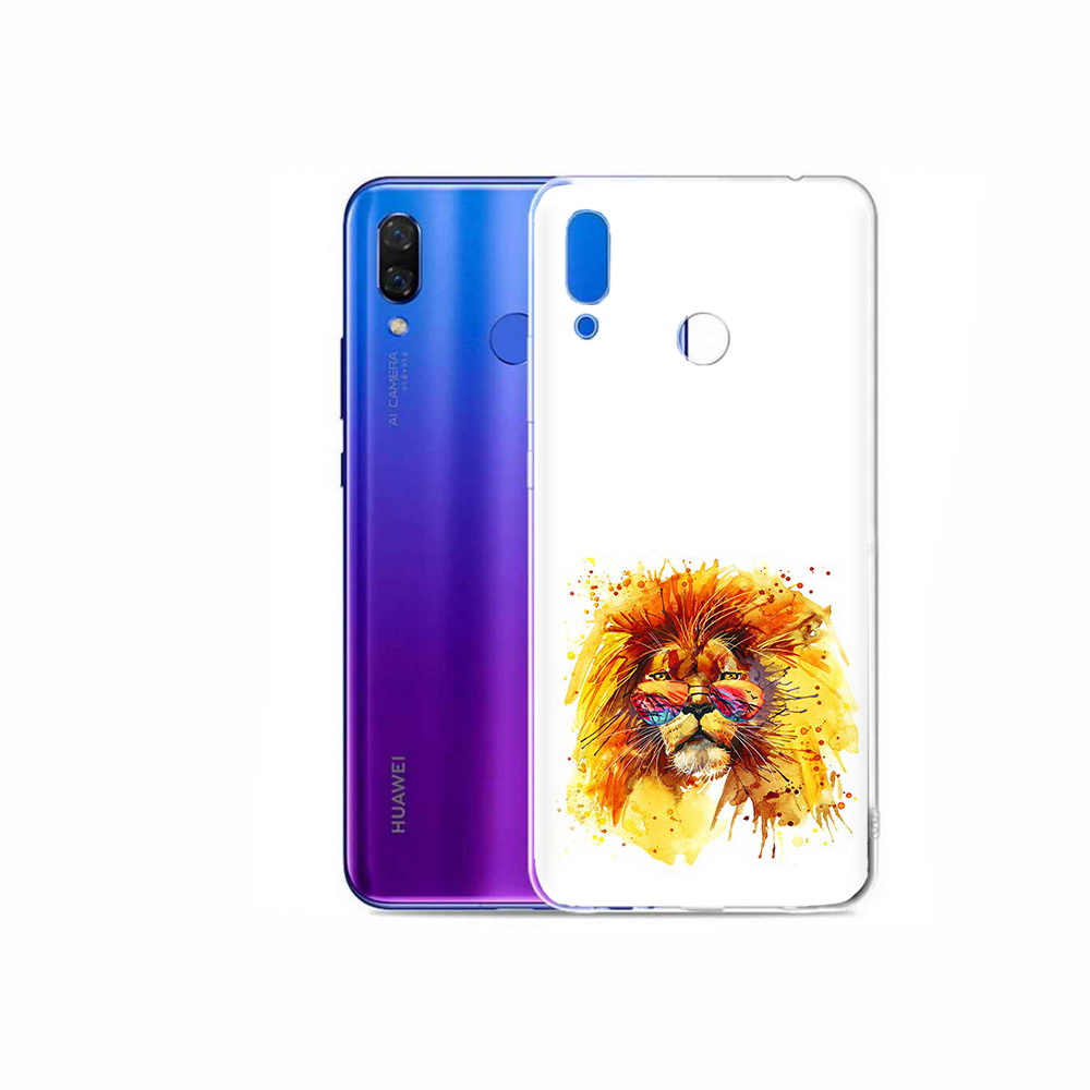 

Чехол MyPads Tocco для Honor Play лев в очках, Прозрачный, Tocco
