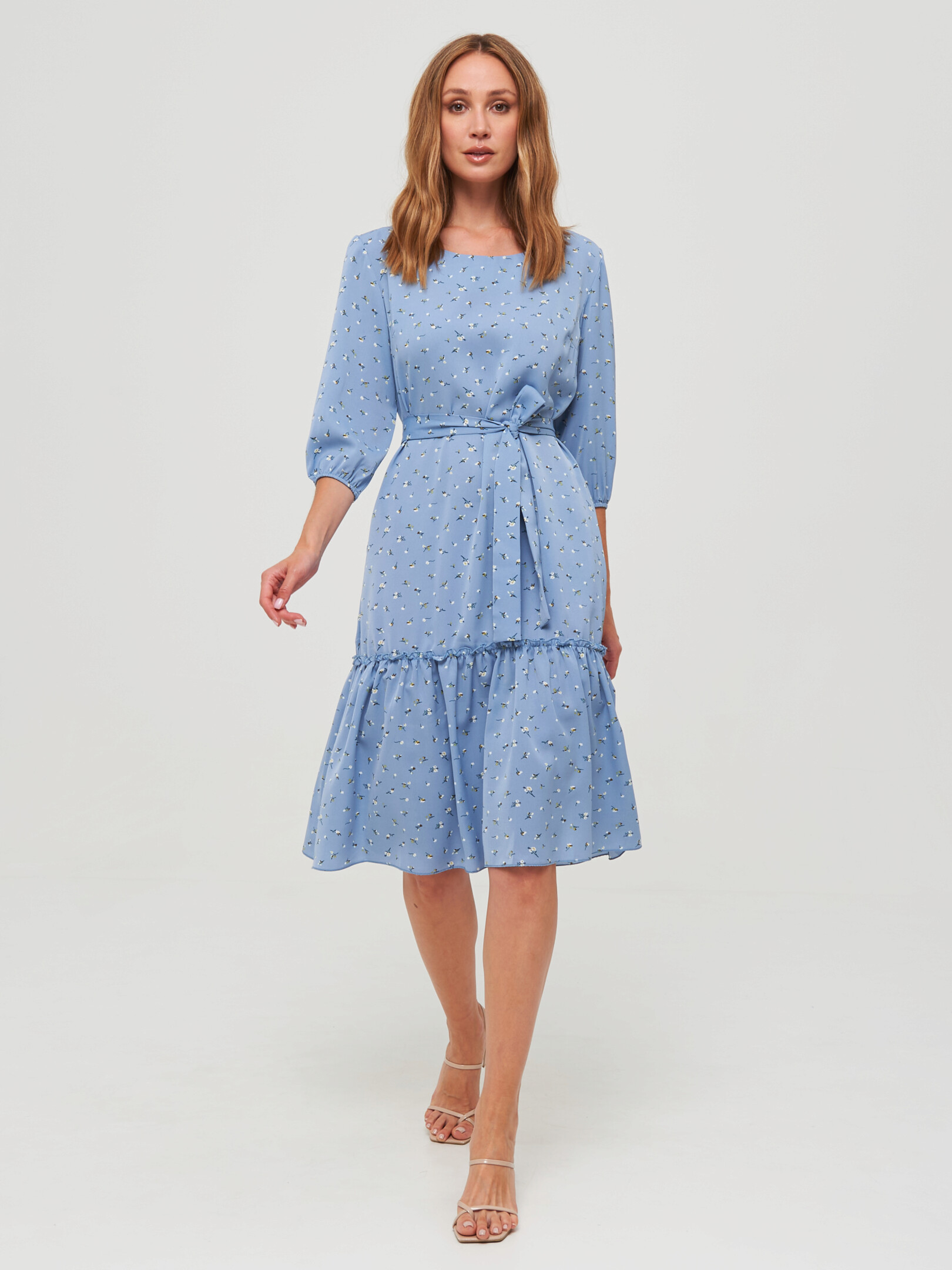 Платье женское TANINI 68645 голубое 50 RU