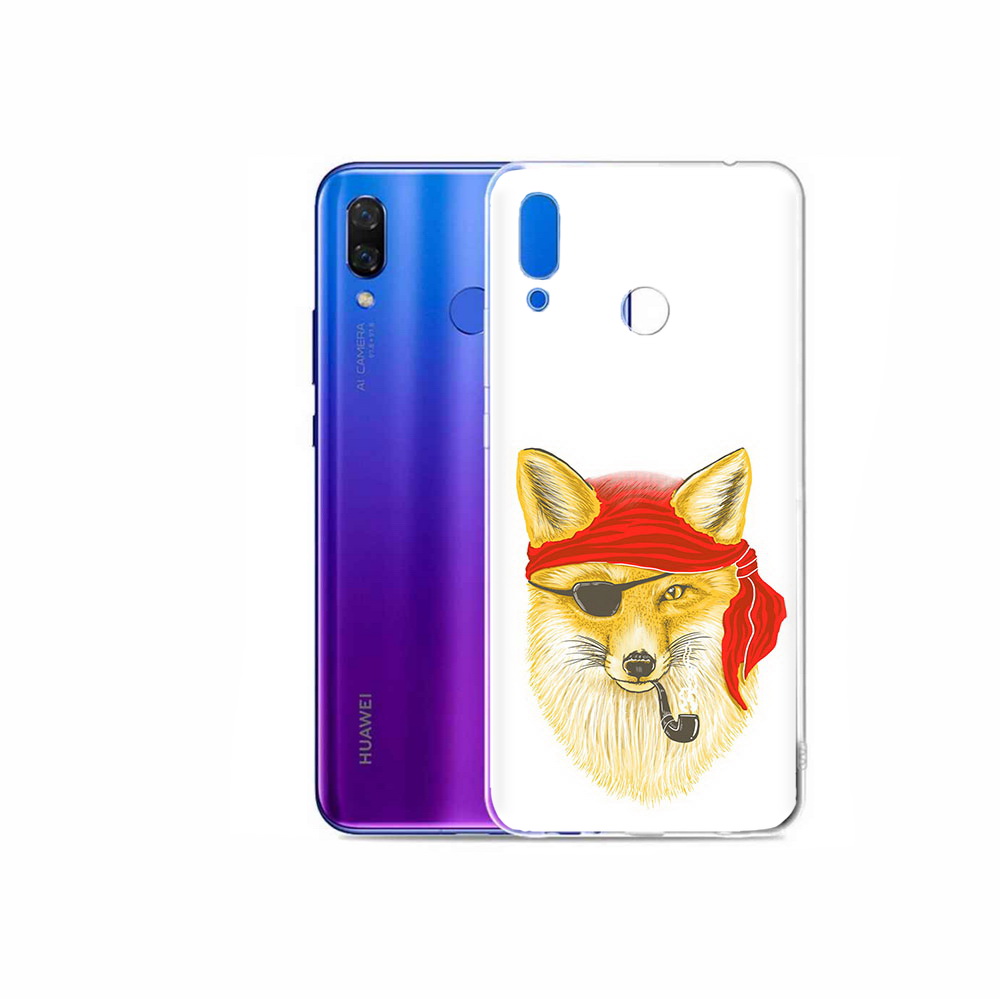 

Чехол MyPads Tocco для Honor Play лиса-пират, Прозрачный, Tocco