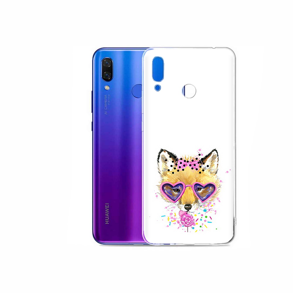 

Чехол MyPads Tocco для Honor Play лисенок с бантиком, Прозрачный, Tocco
