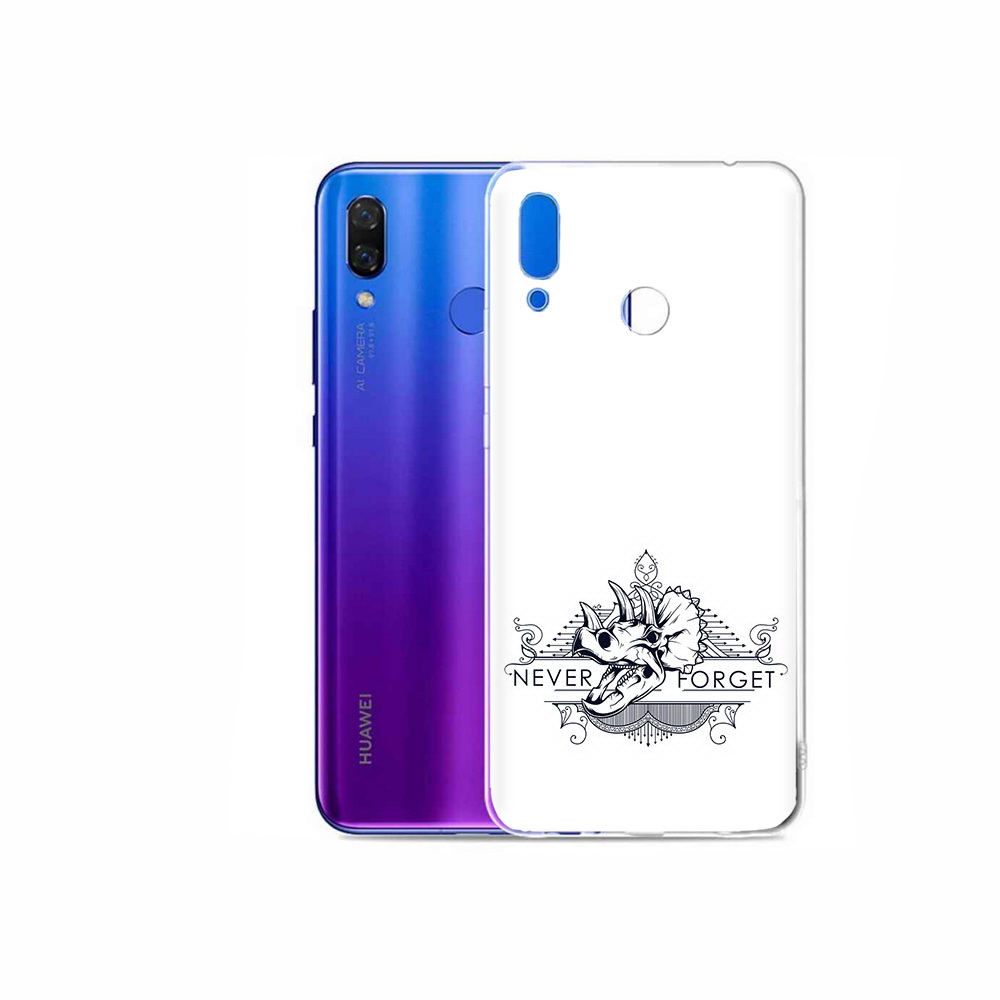 

Чехол MyPads Tocco для Honor Play логотип носорога никогда не забуду, Прозрачный, Tocco
