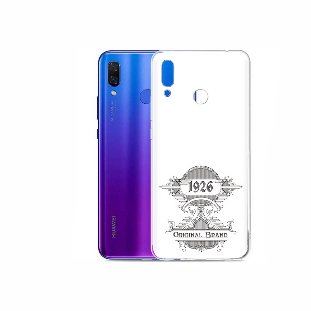 

Чехол MyPads Tocco для Honor Play логотип черно белый, Прозрачный, Tocco