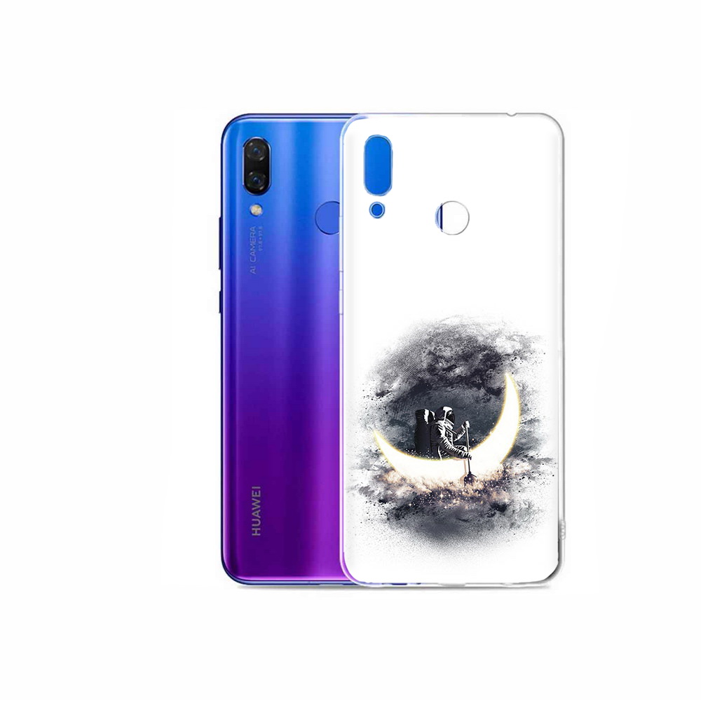 

Чехол MyPads Tocco для Honor Play лунный путешественник, Прозрачный, Tocco