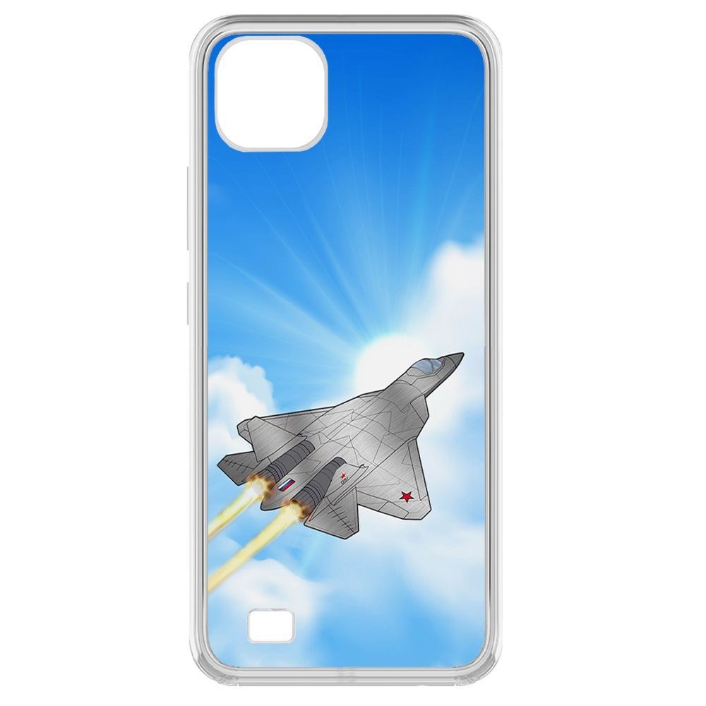 Чехол-накладка Krutoff Clear Case СУ-57 для Realme C20