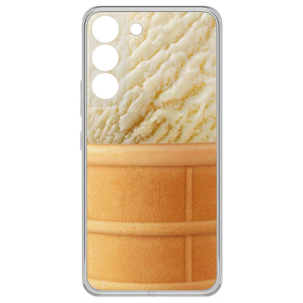 

Чехол-накладка Krutoff Clear Case Пломбир для Samsung Galaxy S22, Прозрачный