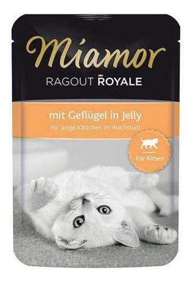 фото Влажный корм для котят miamor ragout royal, с птицей в желе, 22шт по 100г