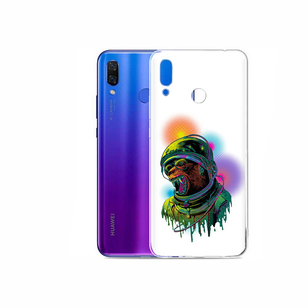 

Чехол MyPads Tocco для Honor Play медведь космонавт, Прозрачный, Tocco