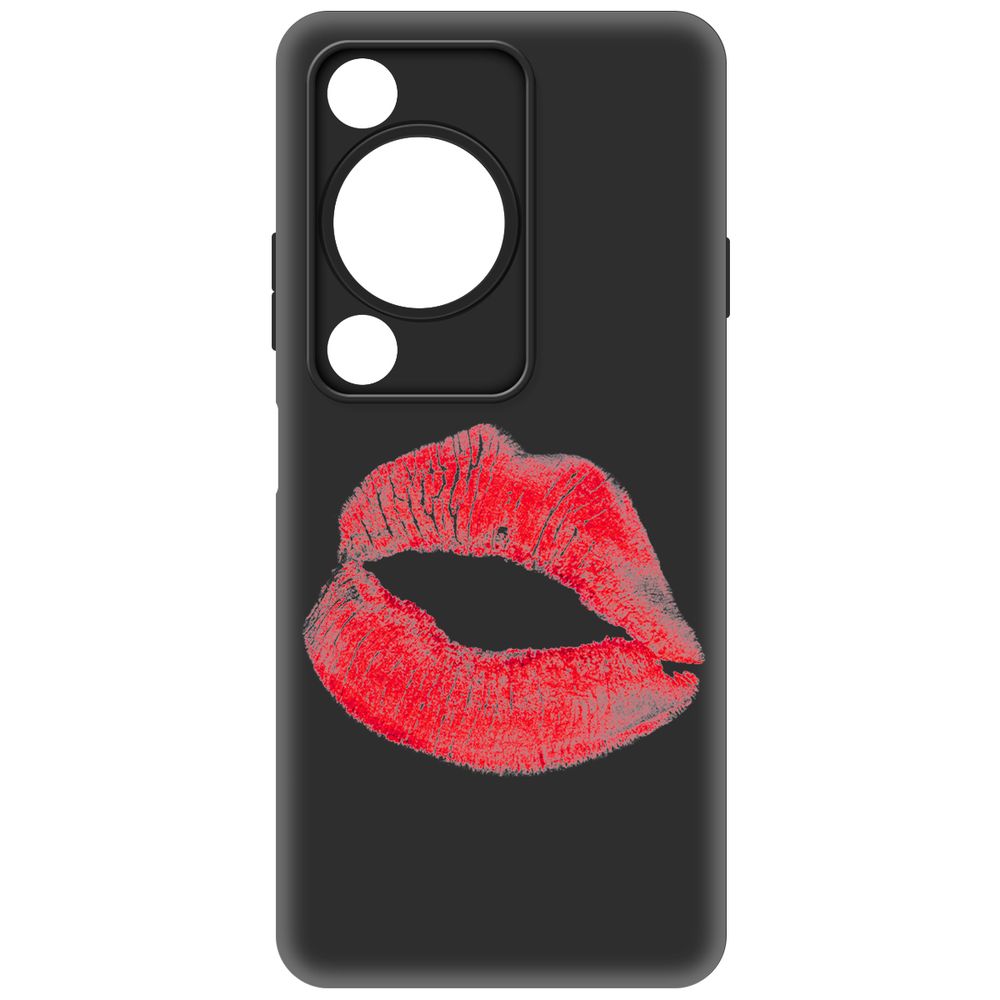 

Чехол-накладка Krutoff Soft Case След помады для Huawei Nova Y72s черный