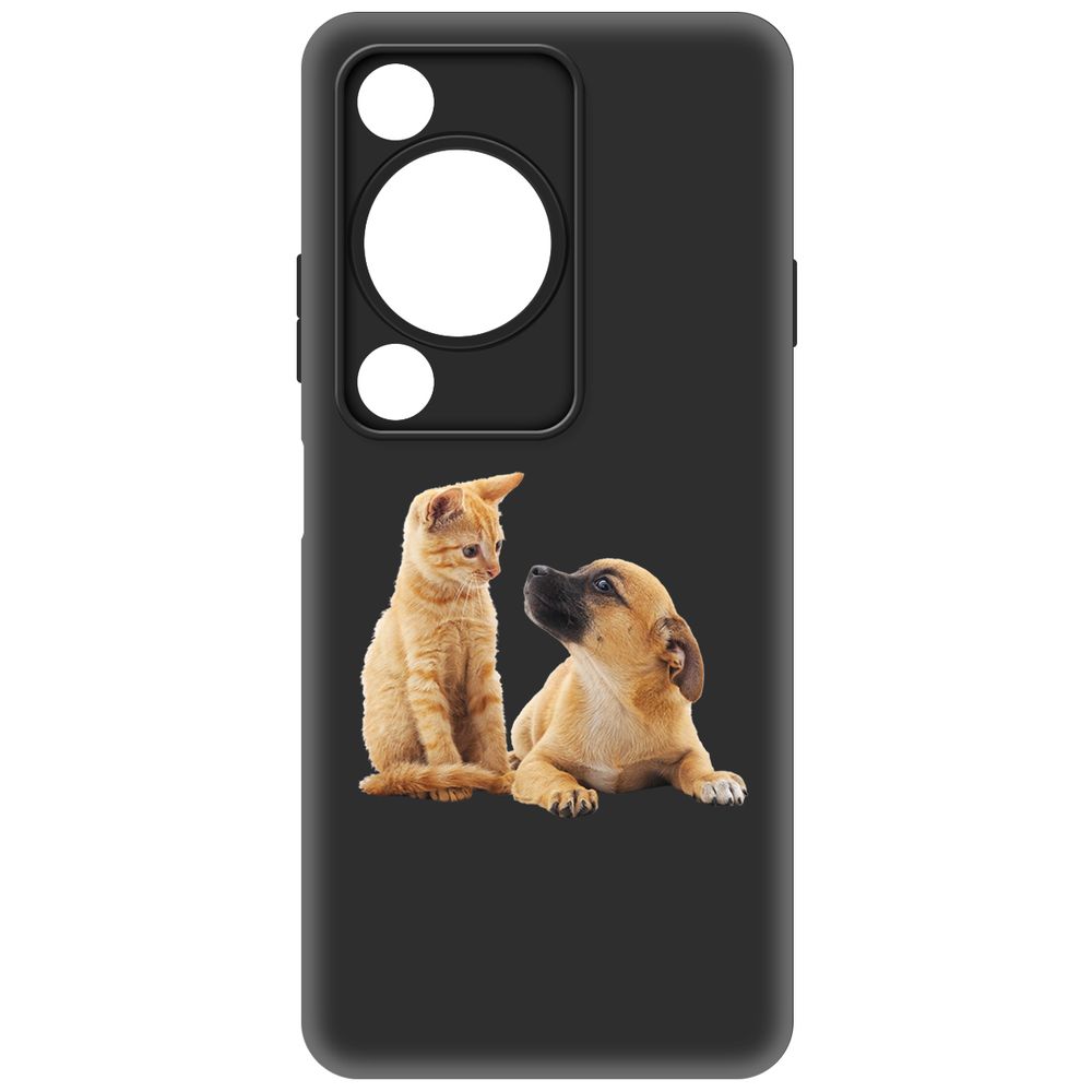 

Чехол-накладка Krutoff Soft Case Лучшие друзья для Huawei Nova Y72s черный