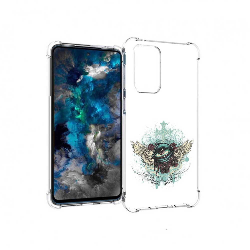 

Чехол MyPads Tocco для Samsung Galaxy A33 5G плачущий глаз с крыльями, Прозрачный, Tocco