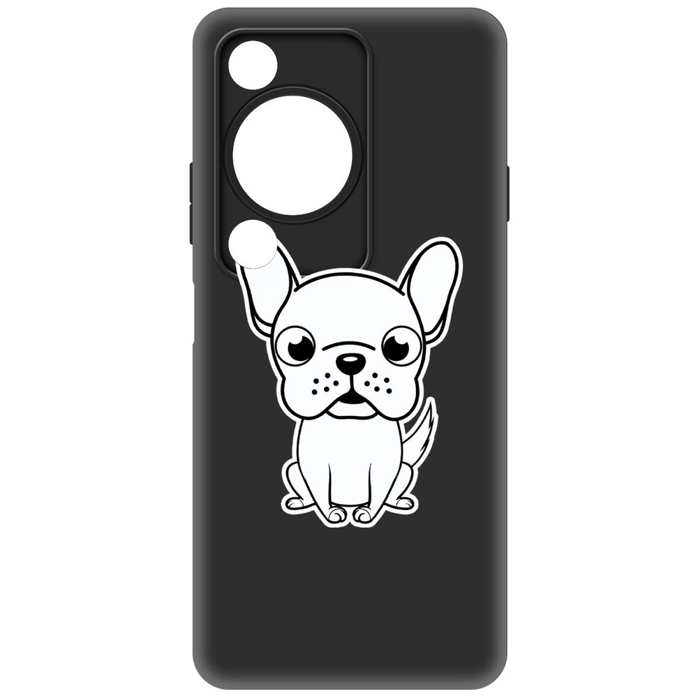 

Чехол-накладка Krutoff Soft Case Черно-белый щенок для Huawei Nova Y72s черный