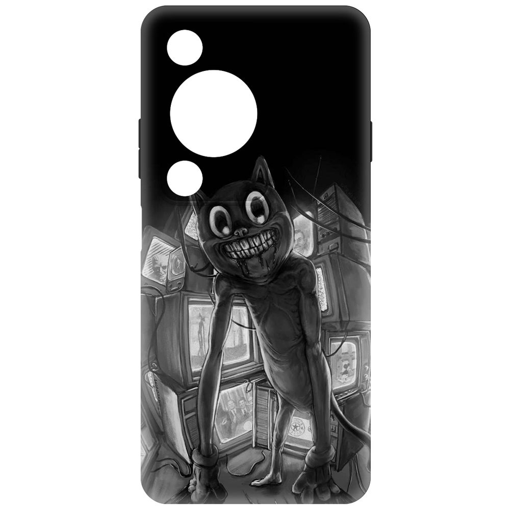 

Чехол-накладка Krutoff Soft Case Хаги Ваги - Картун Кэт для Huawei Nova Y72s черный