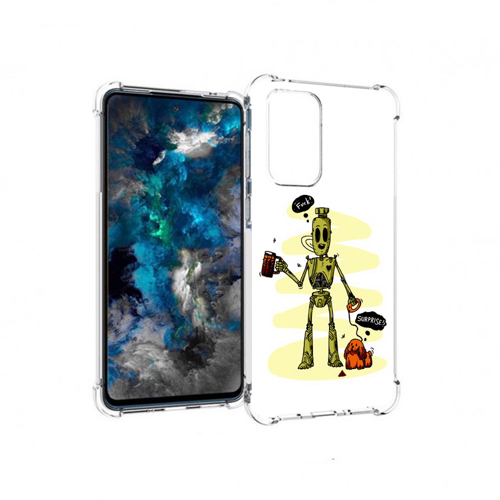 

Чехол MyPads Tocco для Samsung Galaxy A33 5G прикольный робот, Прозрачный, Tocco