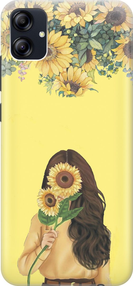 

Силиконовый чехол на Samsung Galaxy A04e "Девушка и подсолнухи", Желтый;оранжевый, 158465