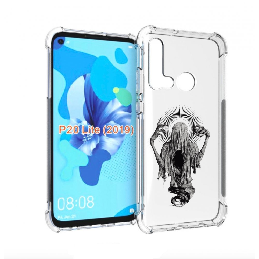 

Чехол бампер MyPads страшная змея в мантии для Huawei P20 Lite (, Прозрачный, Tocco