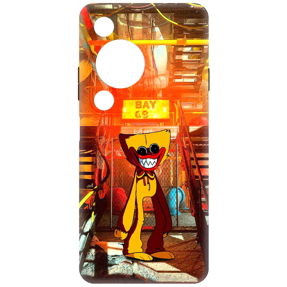 

Чехол-накладка Krutoff Soft Case Хаги Ваги Желтый для Huawei Nova Y72s черный